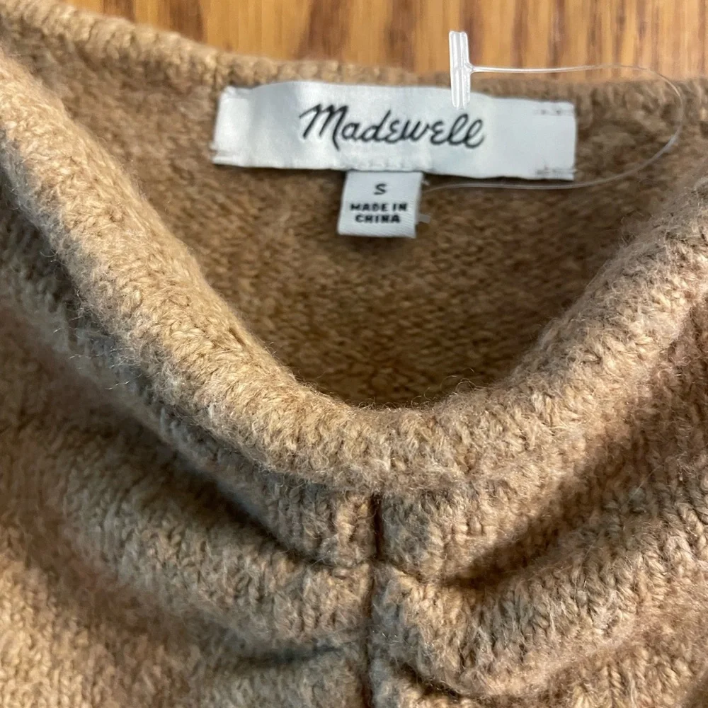 Madewell Camel Milo Knit Top Size 4